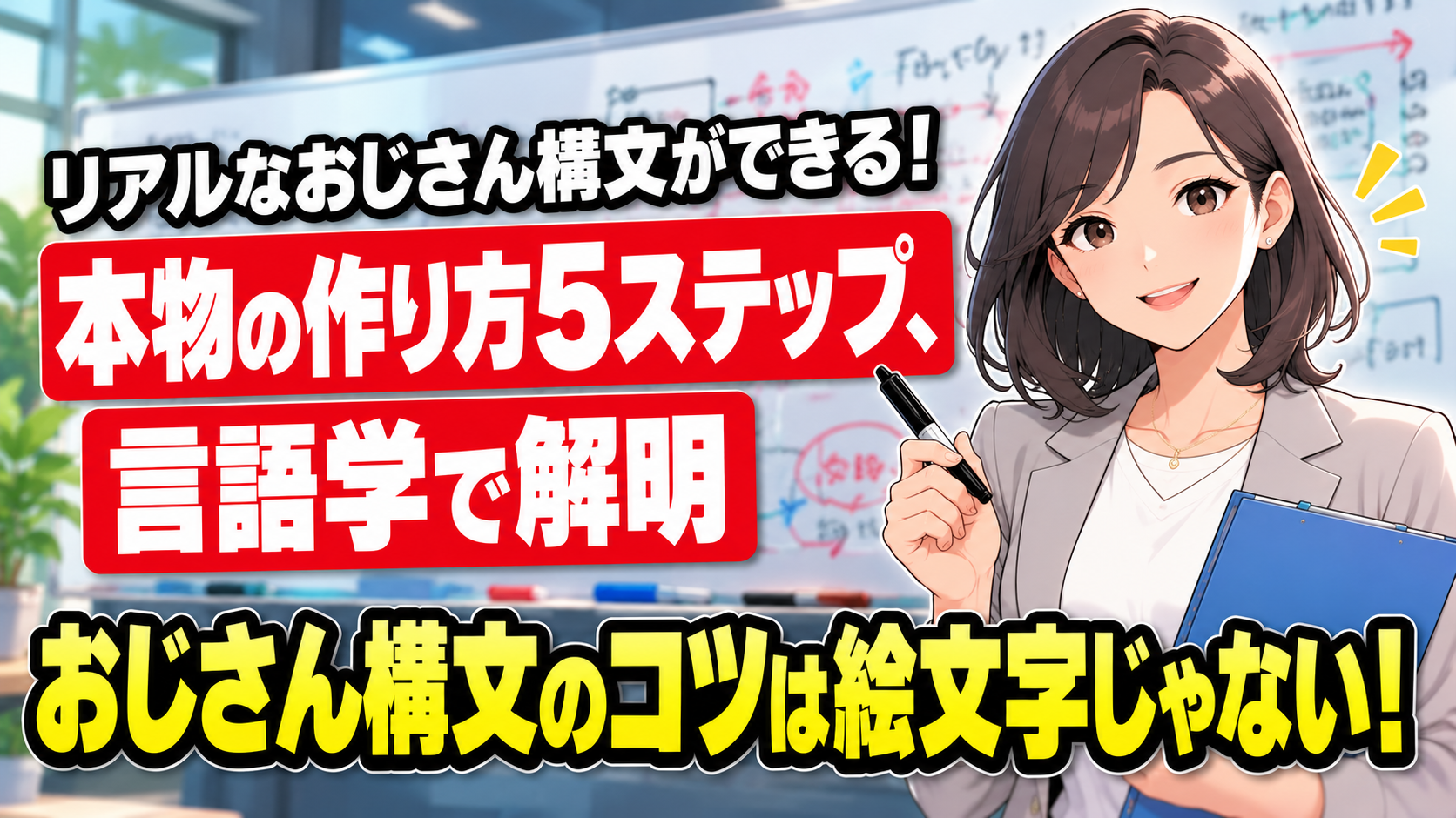 おじさん構文、本物の作り方5ステップ